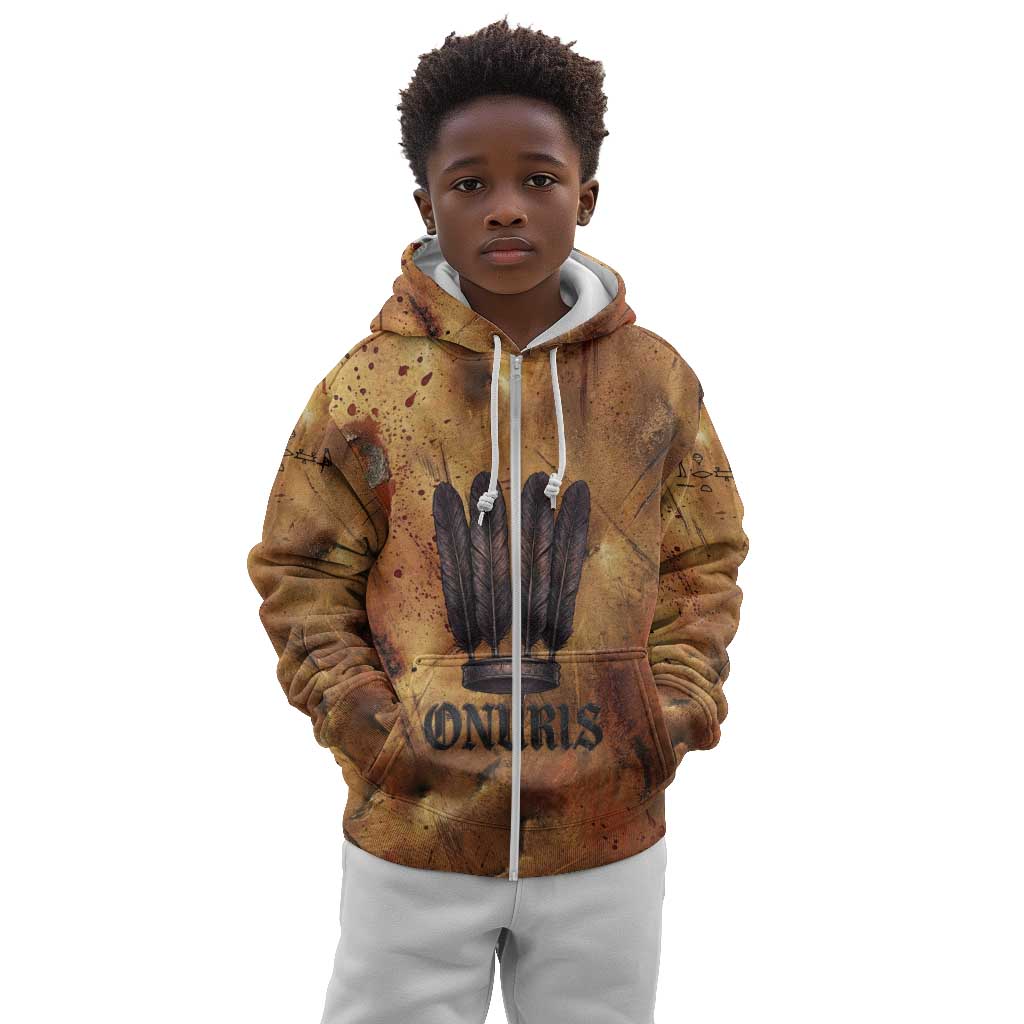 Onuris Kid Hoodie Egyptian War God Slayer of Enemies Spear Lion Ancient Battle