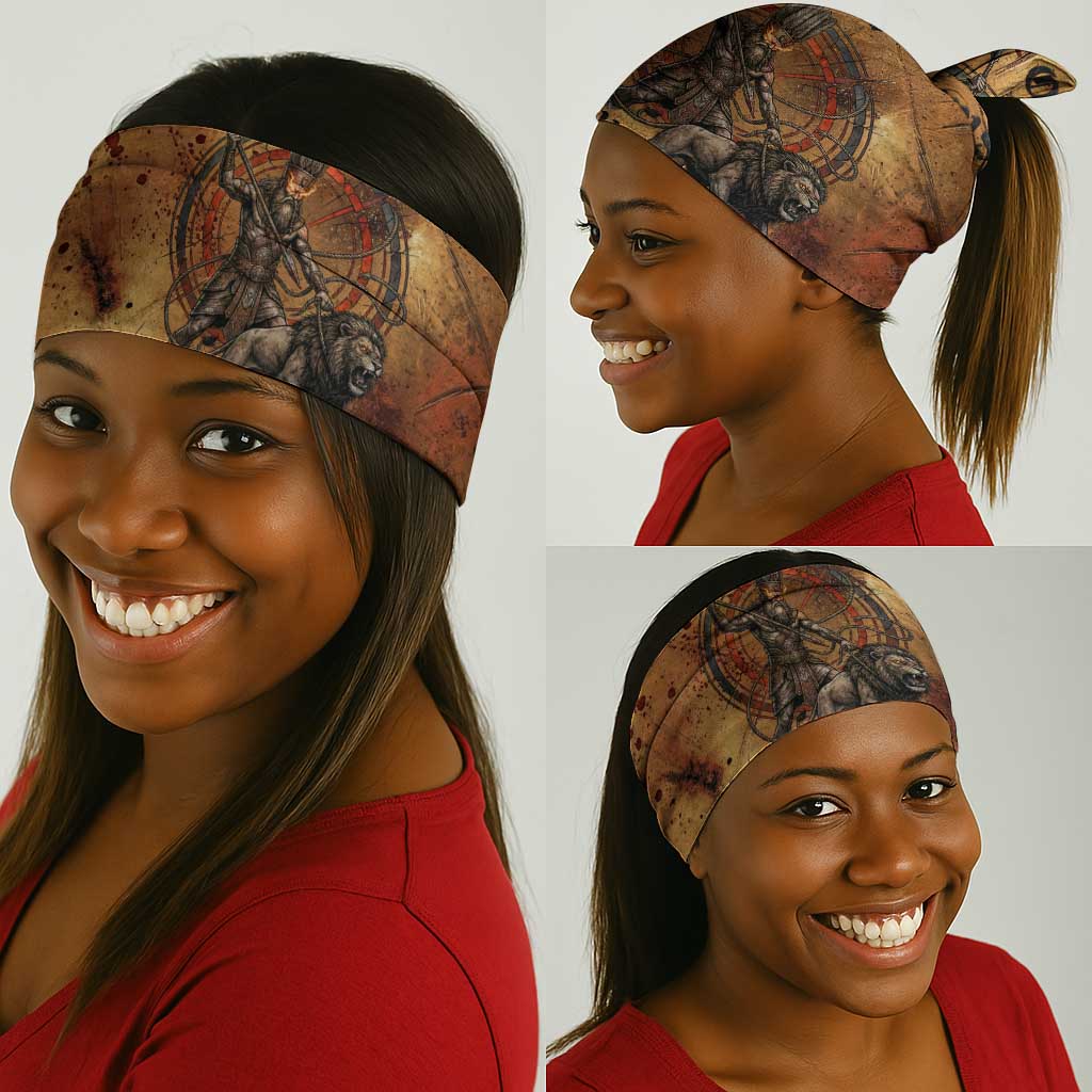 Onuris Neck Gaiter Egyptian War God Slayer of Enemies Spear Lion Ancient Battle