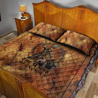 Onuris Quilt Bed Set Egyptian War God Slayer of Enemies Spear Lion Ancient Battle