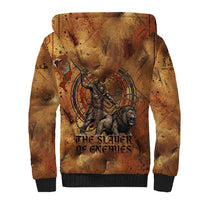Onuris Sherpa Hoodie Egyptian War God Slayer of Enemies Spear Lion Ancient Battle