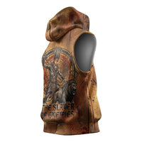 Onuris Sleeveless Hoodie Egyptian War God Slayer of Enemies Spear Lion Ancient Battle