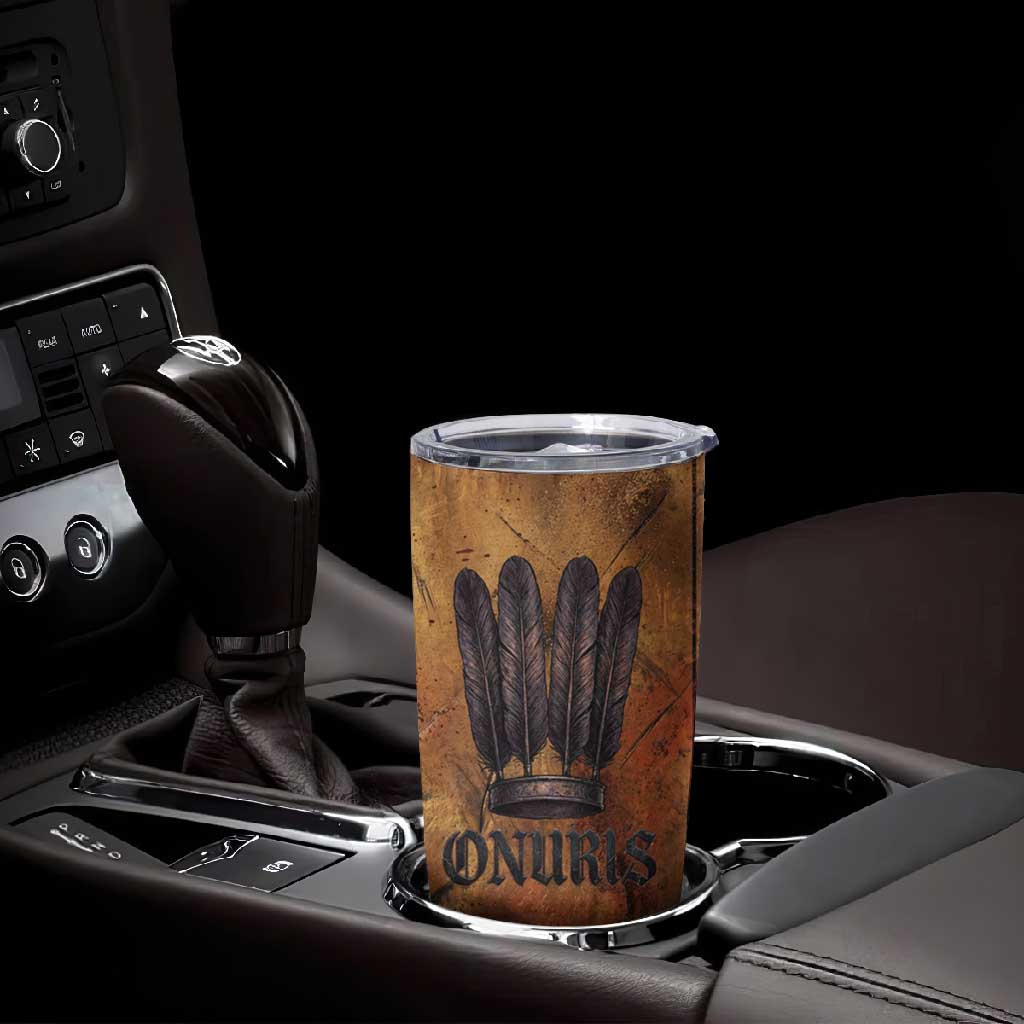 Onuris Tumbler Cup Egyptian War God Slayer of Enemies Spear Lion Ancient Battle