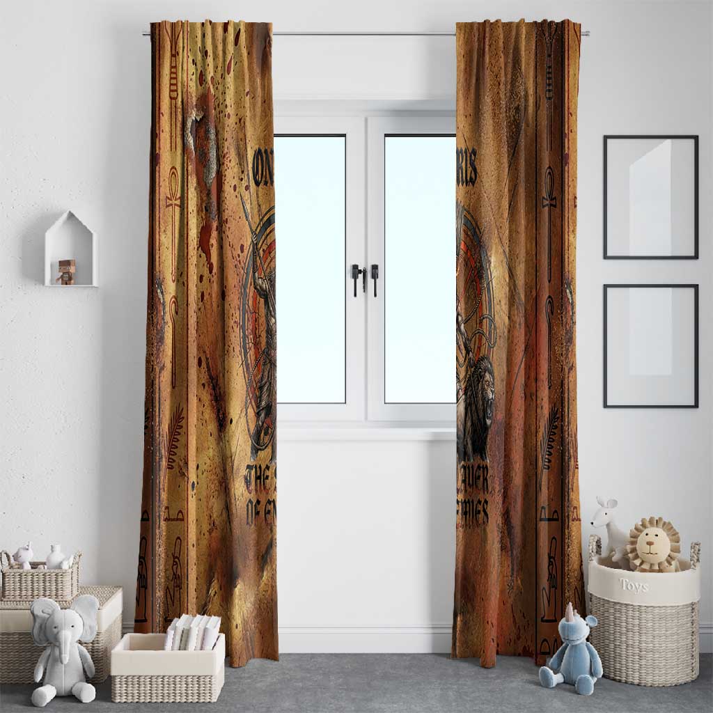 Onuris Window Curtain Egyptian War God Slayer of Enemies Spear Lion Ancient Battle