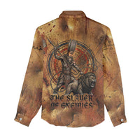 Onuris Women Casual Shirt Egyptian War God Slayer of Enemies Spear Lion Ancient Battle