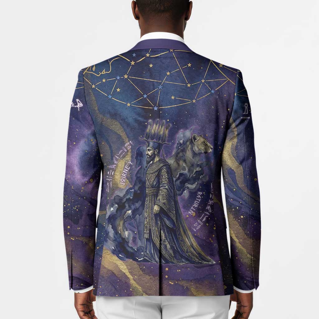 Onuris Blazer Cosmic Warrior Egyptian God Eye of Horus Spears Starry Night