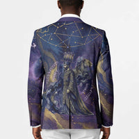 Onuris Blazer Cosmic Warrior Egyptian God Eye of Horus Spears Starry Night