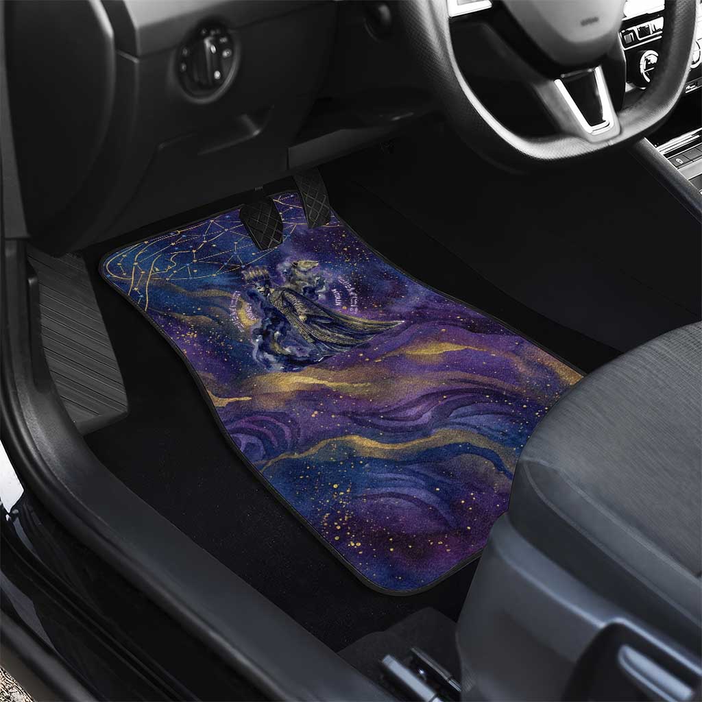 Onuris Car Mats Cosmic Warrior Egyptian God Eye of Horus Spears Starry Night