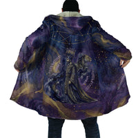 Onuris Cloak Cosmic Warrior Egyptian God Eye of Horus Spears Starry Night