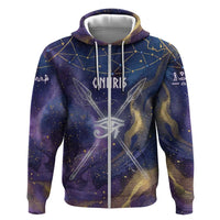 Onuris Hoodie Cosmic Warrior Egyptian God Eye of Horus Spears Starry Night