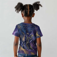 Onuris Kid T shirt Cosmic Warrior Egyptian God Eye of Horus Spears Starry Night