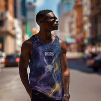 Onuris Men Tank Top Cosmic Warrior Egyptian God Eye of Horus Spears Starry Night
