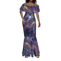 Onuris Mermaid Dress Cosmic Warrior Egyptian God Eye of Horus Spears Starry Night