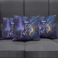Onuris Pillow Cover Cosmic Warrior Egyptian God Eye of Horus Spears Starry Night