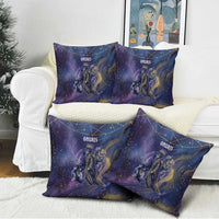 Onuris Pillow Cover Cosmic Warrior Egyptian God Eye of Horus Spears Starry Night