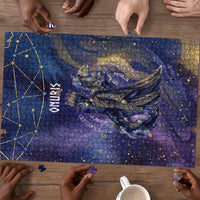 Onuris Puzzle Cosmic Warrior Egyptian God Eye of Horus Spears Starry Night