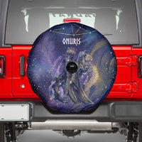 Onuris Spare Tire Cover Cosmic Warrior Egyptian God Eye of Horus Spears Starry Night