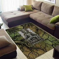 Osiris Area Rug Lord of Eternity Egyptian God Throne Mummy Staffs Ancient