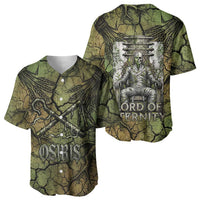 Osiris Baseball Jersey Lord of Eternity Egyptian God Throne Mummy Staffs Ancient