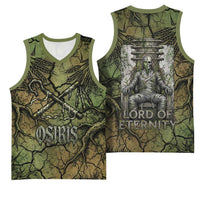 Osiris Basketball Jersey Lord of Eternity Egyptian God Throne Mummy Staffs Ancient