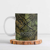 Osiris Ceramic Mug Lord of Eternity Egyptian God Throne Mummy Staffs Ancient