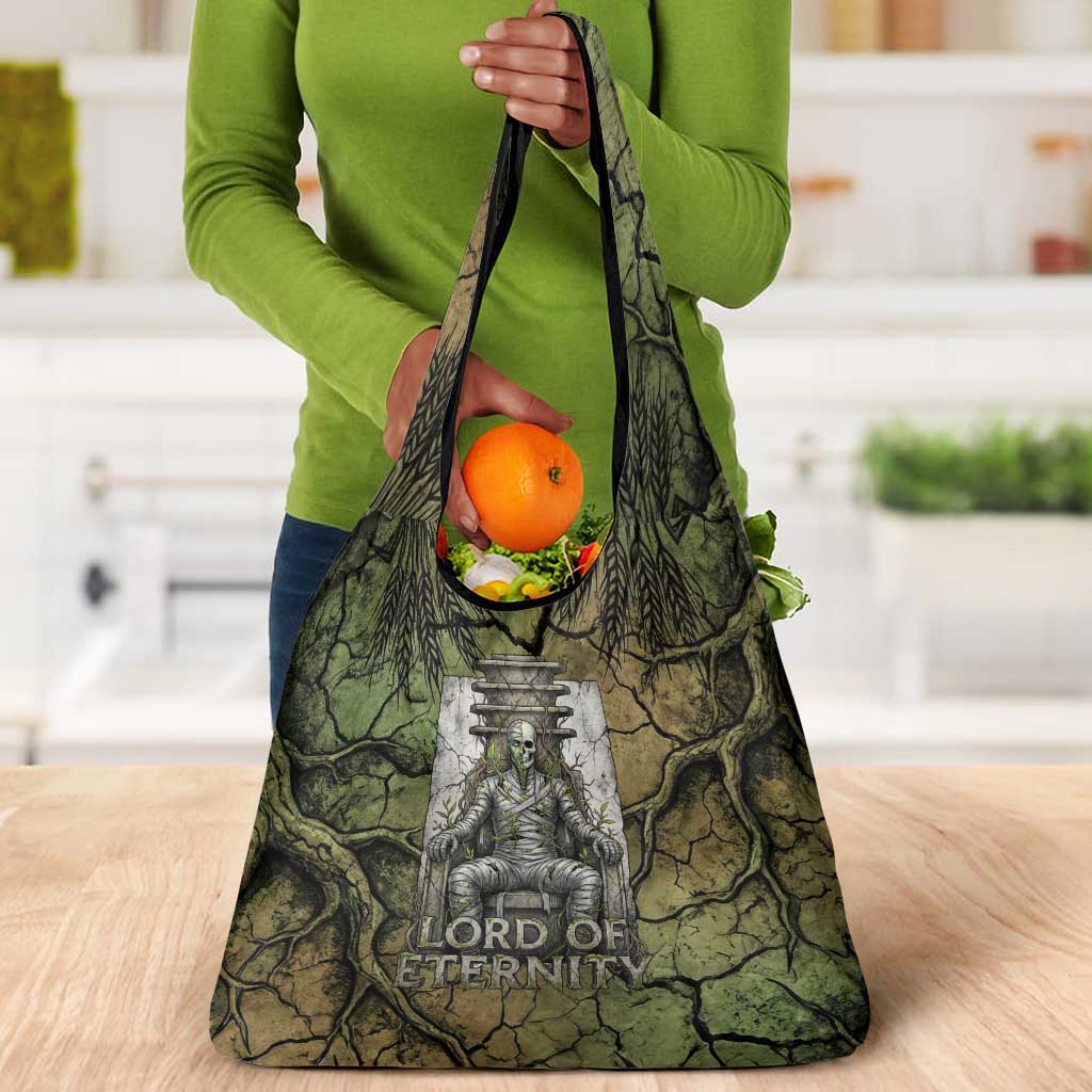Osiris Grocery Bag Lord of Eternity Egyptian God Throne Mummy Staffs Ancient