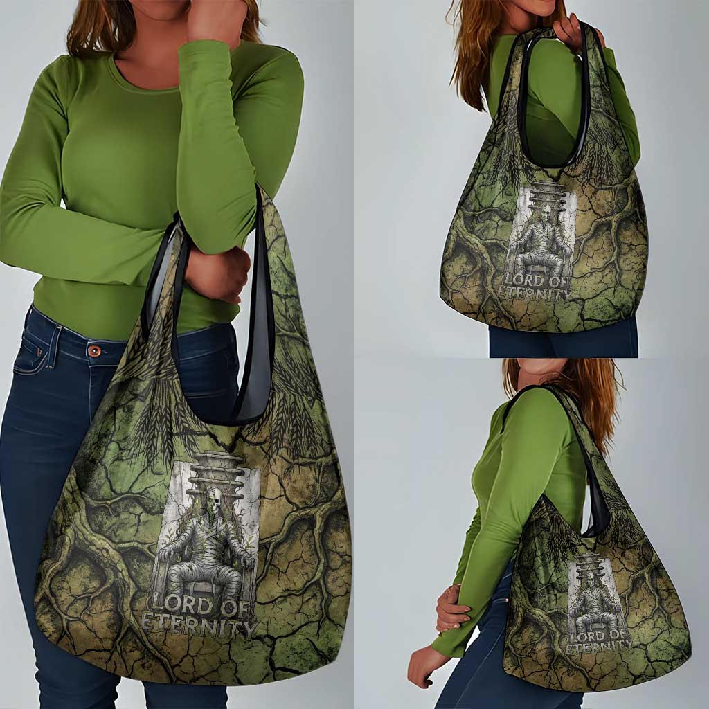 Osiris Grocery Bag Lord of Eternity Egyptian God Throne Mummy Staffs Ancient