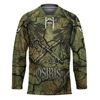 Osiris Hockey Jersey Lord of Eternity Egyptian God Throne Mummy Staffs Ancient