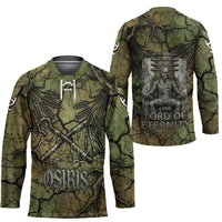 Osiris Hockey Jersey Lord of Eternity Egyptian God Throne Mummy Staffs Ancient