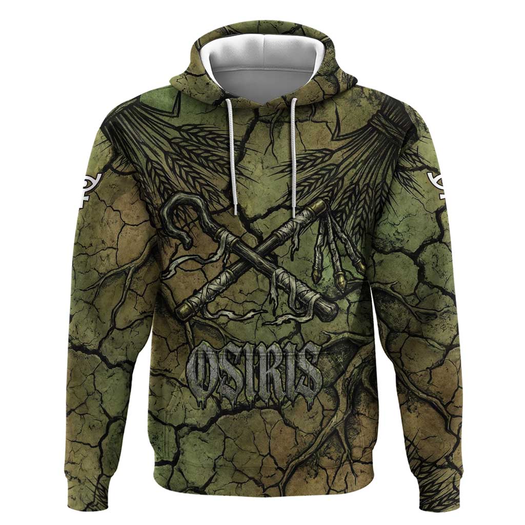 Osiris Hoodie Lord of Eternity Egyptian God Throne Mummy Staffs Ancient