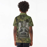 Osiris Kid Polo Shirt Lord of Eternity Egyptian God Throne Mummy Staffs Ancient