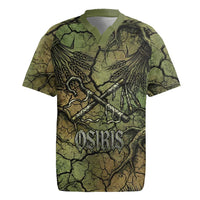 Osiris Rugby Jersey Lord of Eternity Egyptian God Throne Mummy Staffs Ancient