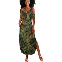 Osiris Summer Maxi Dress Lord of Eternity Egyptian God Throne Mummy Staffs Ancient