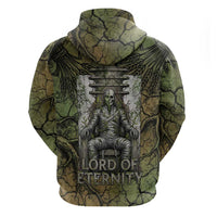 Osiris Zip Hoodie Lord of Eternity Egyptian God Throne Mummy Staffs Ancient