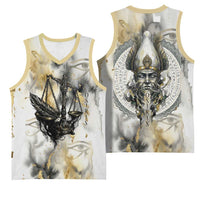 Osiris Egyptian Basketball Jersey God of Afterlife Feather Scale Judgment Eye of Horus