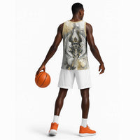 Osiris Egyptian Basketball Jersey God of Afterlife Feather Scale Judgment Eye of Horus