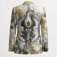 Osiris Egyptian Blazer God of Afterlife Feather Scale Judgment Eye of Horus