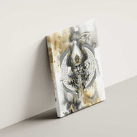 Osiris Egyptian Canvas Wall Art God of Afterlife Feather Scale Judgment Eye of Horus