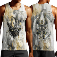 Osiris Egyptian Men Tank Top God of Afterlife Feather Scale Judgment Eye of Horus
