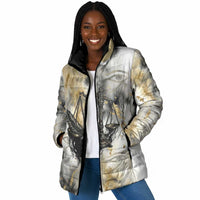 Osiris Egyptian Padded Jacket God of Afterlife Feather Scale Judgment Eye of Horus