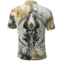 Osiris Egyptian Polo Shirt God of Afterlife Feather Scale Judgment Eye of Horus