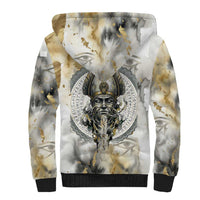 Osiris Egyptian Sherpa Hoodie God of Afterlife Feather Scale Judgment Eye of Horus