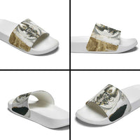 Osiris Egyptian Slide Sandals God of Afterlife Feather Scale Judgment Eye of Horus