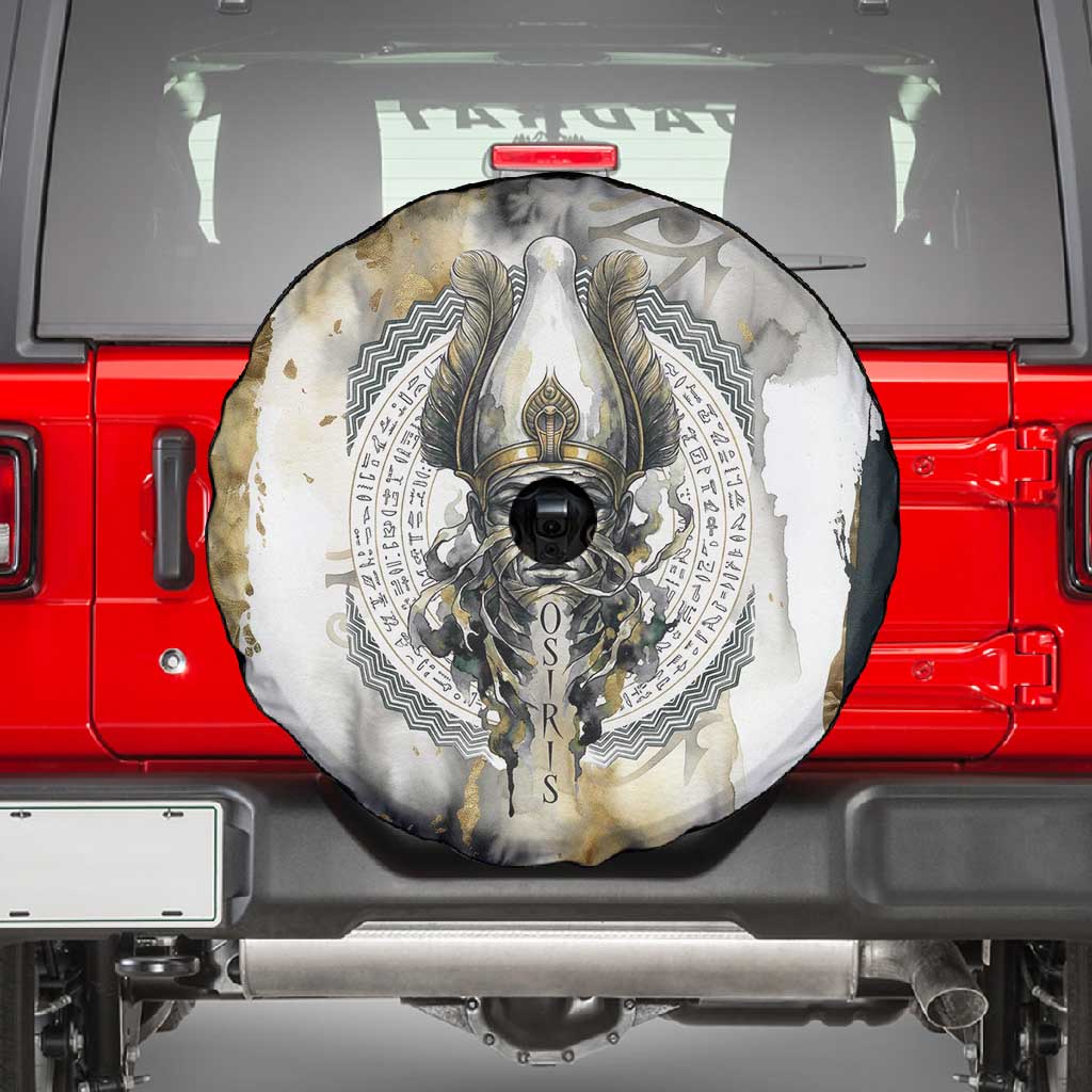 Osiris Egyptian Spare Tire Cover God of Afterlife Feather Scale Judgment Eye of Horus