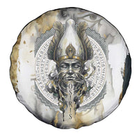Osiris Egyptian Spare Tire Cover God of Afterlife Feather Scale Judgment Eye of Horus