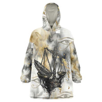 Osiris Egyptian Wearable Blanket Hoodie God of Afterlife Feather Scale Judgment Eye of Horus