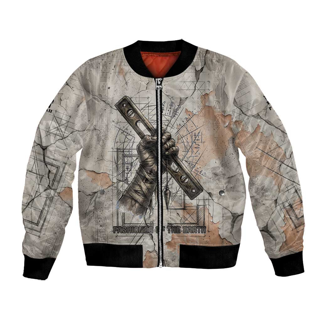 Ptah Egyptian Bomber Jacket God of Crafts Architecture Tools Fashioner of the Earth