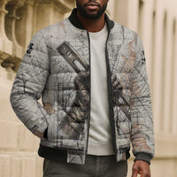 Ptah Egyptian Bomber Puffer Jacket God of Crafts Architecture Tools Fashioner of the Earth