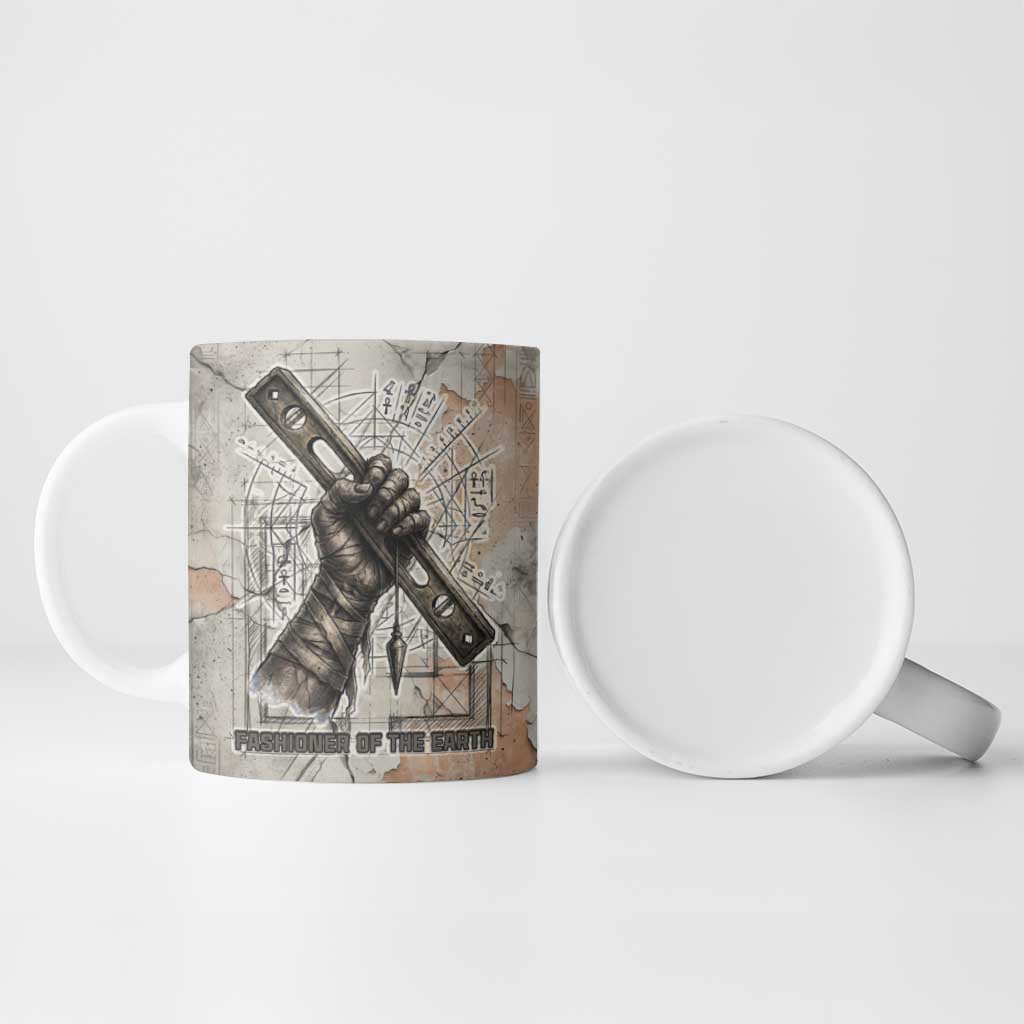 Ptah Egyptian Ceramic Mug God of Crafts Architecture Tools Fashioner of the Earth
