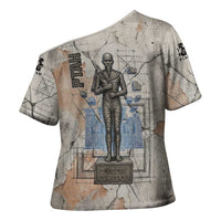 Ptah Egyptian Cross Shoulder Shirt God of Crafts Architecture Tools Fashioner of the Earth