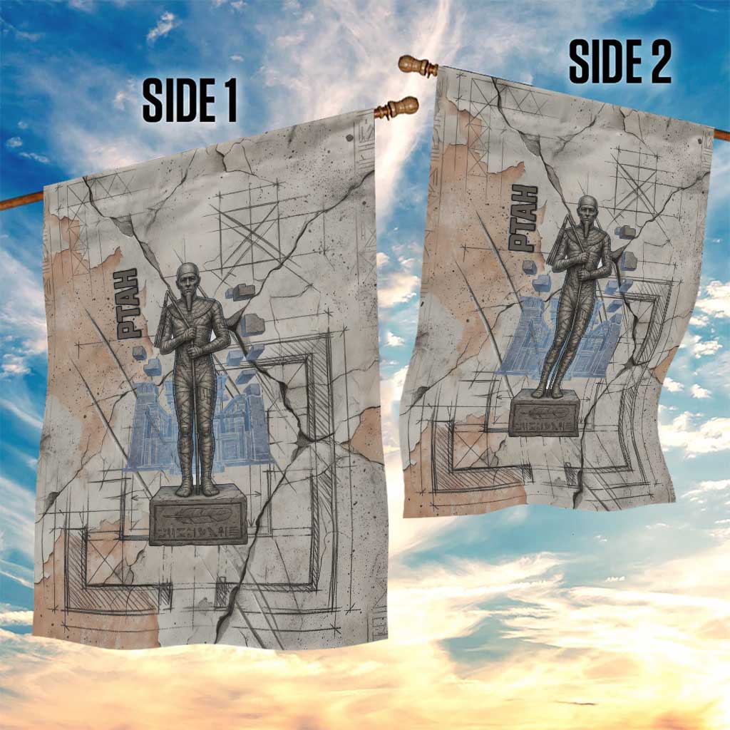 Ptah Egyptian Garden Flag God of Crafts Architecture Tools Fashioner of the Earth